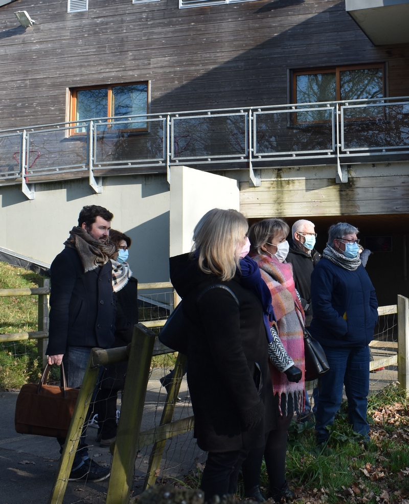 Visite élus à Guipel