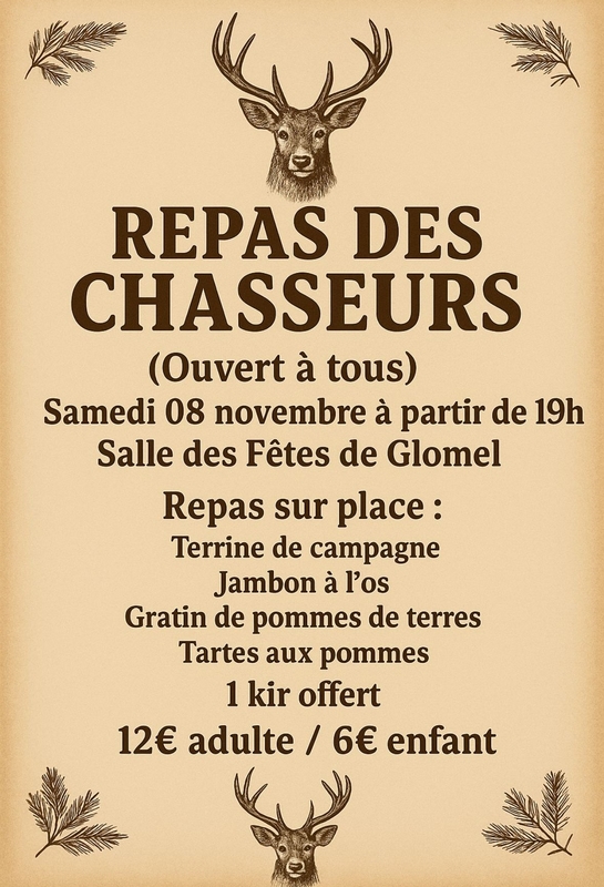 Repas chasseurs 2025
